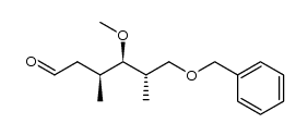 (3S,4R,5S)-6-(benzyloxy)-4-methoxy-3,5-dimethylhexanal结构式