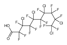 3,5,7,9,10-pentachloro-2,2,3,4,4,5,6,6,7,8,8,9,10,10-tetradecafluorodecanoic acid结构式