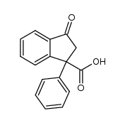 3-oxo-1-phenyl-2,3-dihydro-1H-indene-1-carboxylic acid Structure
