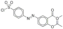5-[[p-(Chlorosulfonyl)phenyl]azo]salicylic Acid Methyl Ester Acetate Structure
