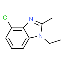 1H-Benzimidazole,4-chloro-1-ethyl-2-methyl-(9CI)结构式