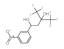 4,4,4-trifluoro-1-(3-nitrophenyl)-3-(trifluoromethyl)butane-1,3-diol结构式