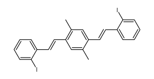 trans,trans-2,5-Bis(2-iodstyryl)-p-xylol Structure