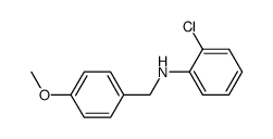 2-chloro-N-[(4-methoxyphenyl)methyl]aniline结构式