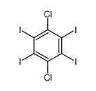 1,4-Dichloro-2,3,5,6-tetraiodobenzene Structure