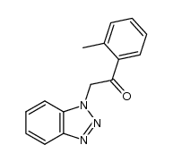 2-(1H-1,2,3-benzotriazol-1-yl)-1-(2-methylphenyl)-1-ethanone结构式