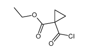 ethyl 1-chlorocarbonylcyclopropanecarboxylate结构式