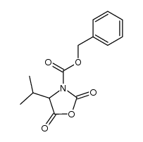benzyl 4-isopropyl-2,5-dioxooxazolidine-3-carboxylate结构式