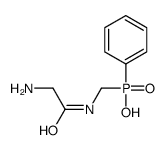 [(2-aminoacetyl)amino]methyl-phenylphosphinic acid结构式