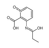 1-oxido-3-(propanoylamino)pyridin-1-ium-2-carboxylic acid Structure