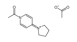 1-(4-pyrrolidin-1-ylpyridin-1-ium-1-yl)ethanone,acetate Structure