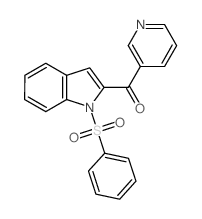 [1-(benzenesulfonyl)indol-2-yl]-pyridin-3-yl-methanone Structure