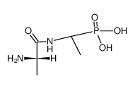 [1-(alanylamino)ethyl]phosphonic acid Structure