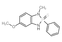 1H-1,3,2-Benzodiazaphosphole,2,3-dihydro-5-methoxy-1-methyl-2-phenyl-, 2-sulfide structure