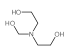 2-(2-hydroxyethyl-(hydroxymethyl)amino)ethanol structure