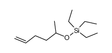 triethyl(hex-5-en-2-yloxy)silane结构式
