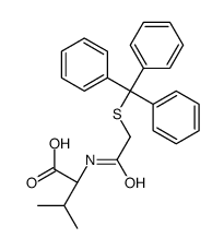 (2S)-3-methyl-2-[(2-tritylsulfanylacetyl)amino]butanoic acid结构式