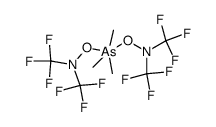 trimethylarsenic di(bis(trifluoromethyl)nitroxide) Structure