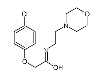 2-(4-chlorophenoxy)-N-(2-morpholin-4-ylethyl)acetamide结构式