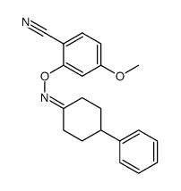 4-methoxy-2-(4-phenylcyclohexanoneoxime)-benzonitrile结构式