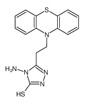 10-[2-(4-amino-5-mercapto-1,2,4-triazol-3-yl)ethyl]phenothiazine Structure