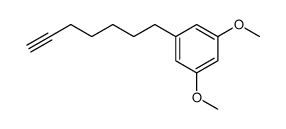 1,3-dimethoxy-5-(6'-heptynyl)benzene Structure