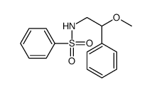 N-(2-methoxy-2-phenylethyl)benzenesulfonamide结构式