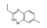 N-(2-Bromo-4-methylphenyl)propanamide Structure