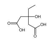 3-hydroxy-3-ethylglutaric acid structure