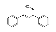 (E,E)-1,3-diphenyl-2-propen-1-one oxime结构式