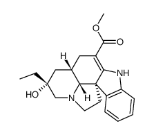 2,3-Didehydro-7-ethyl-7α-hydroxy-20,21-dinoraspidospermidine-3-carboxylic acid methyl ester structure