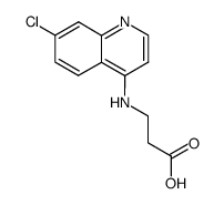 N-(7-chloroquinol-4-yl)-β-alanine结构式