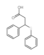 Benzenepropanoic acid, b-(phenylthio)-结构式