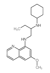 N-cyclohexyl-N-(6-methoxyquinolin-8-yl)butane-1,2-diamine Structure
