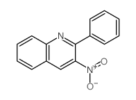 3-硝基-2-苯基喹啉结构式