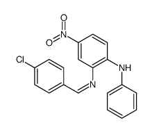 2-[(4-chlorophenyl)methylideneamino]-4-nitro-N-phenylaniline Structure