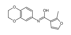 3-Furancarboxamide,N-(2,3-dihydro-1,4-benzodioxin-6-yl)-2-methyl-(9CI) Structure