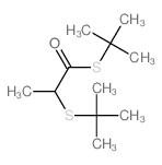 1,2-bis(tert-butylsulfanyl)propan-1-one结构式