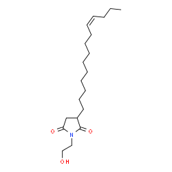 1-(2-hydroxyethyl)-3-(tetradecenyl)pyrrolidine-2,5-dione Structure