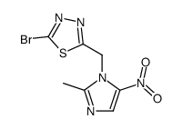 2-bromo-5-(2-methyl-5-nitro-imidazol-1-ylmethyl)-[1,3,4]thiadiazole Structure