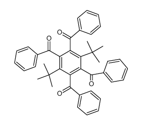 2,3,5,6-Tetrabenzoyl-1,4-di-tertbutylbenzol Structure