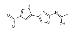 N-[4-(4-Nitro-1H-pyrrol-2-yl)-2-thiazolyl]acetamide structure