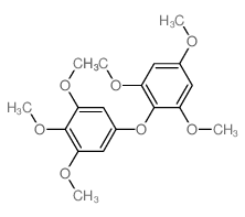 1,2,3-trimethoxy-5-(2,4,6-trimethoxyphenoxy)benzene结构式