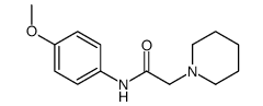 N-(4-methoxyphenyl)-2-piperidin-1-ylacetamide结构式