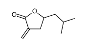 3-methylidene-5-(2-methylpropyl)oxolan-2-one Structure