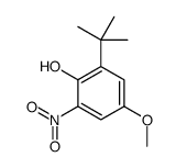 1-hydroxyl-2-tert-butyl-4-methoxy-6-nitrobenzene结构式