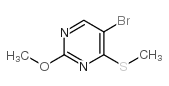 5-BROMO-2-METHOXY-4-(METHYLTHIO)PYRIMIDINE Structure