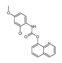 quinolin-8-yl (2-chloro-4-methoxyphenyl)carbamate Structure