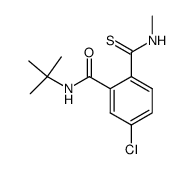 N-tert-Butyl-5-chloro-2-methylthiocarbamoyl-benzamide结构式