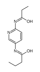 Butanamide, N-[6-[(1-oxopropyl)amino]-3-pyridinyl]- (9CI) Structure